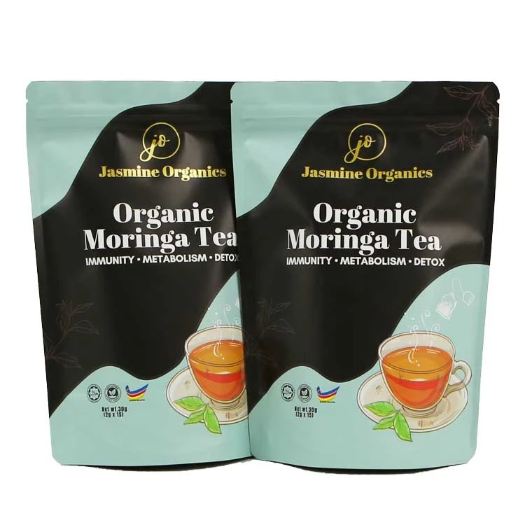 Custom Stand-Up Zipper Tea Pouches - Moisture-Proof, Eco-Friendly, No MOQ suppliers